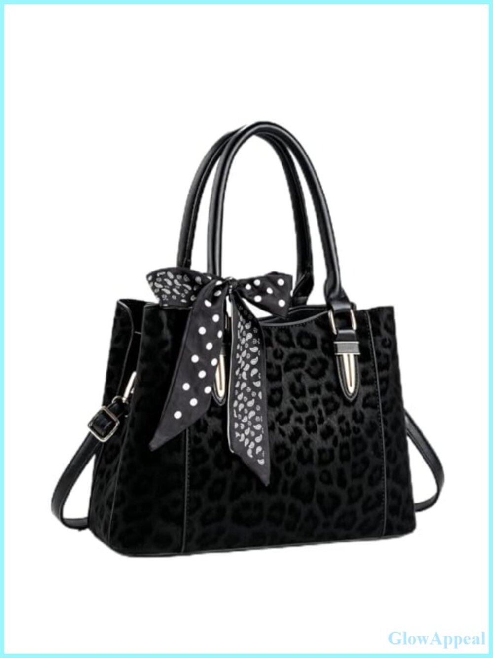 Satchel Handbag Synthetic Leather 3 Compartment Crossbody Bag